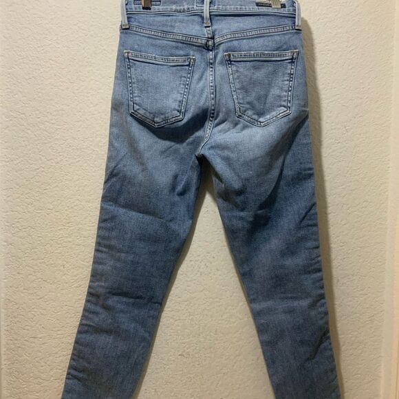 CITIZENS OF HUMANITY Women's Rocket Crop High Rise Skinny Chico Stripe Jean 24 - Picture 7 of 7